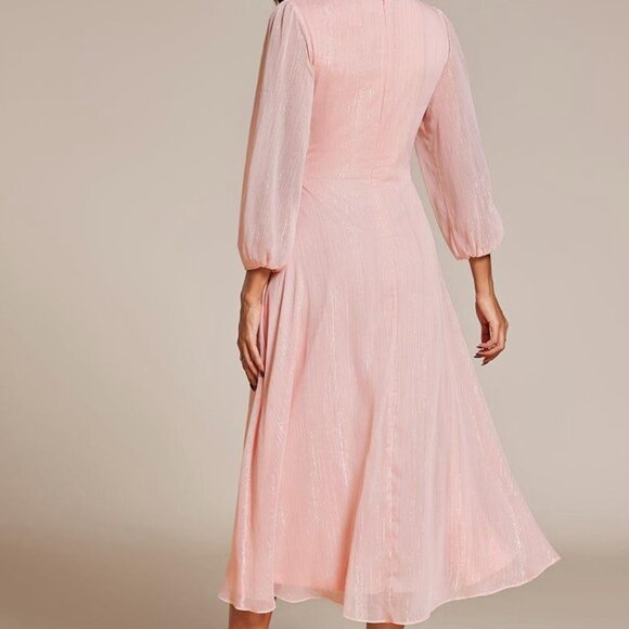 NWT ever EMBER Twist Knot A-Line Lotus Leaf Shimmering - Picture 3 of 4